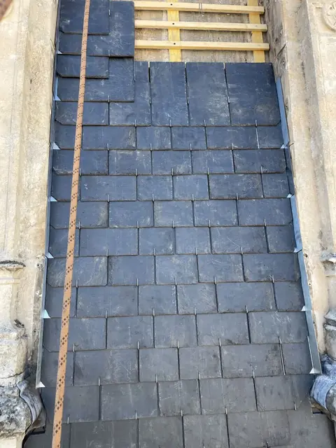Habillage ardoise terminé